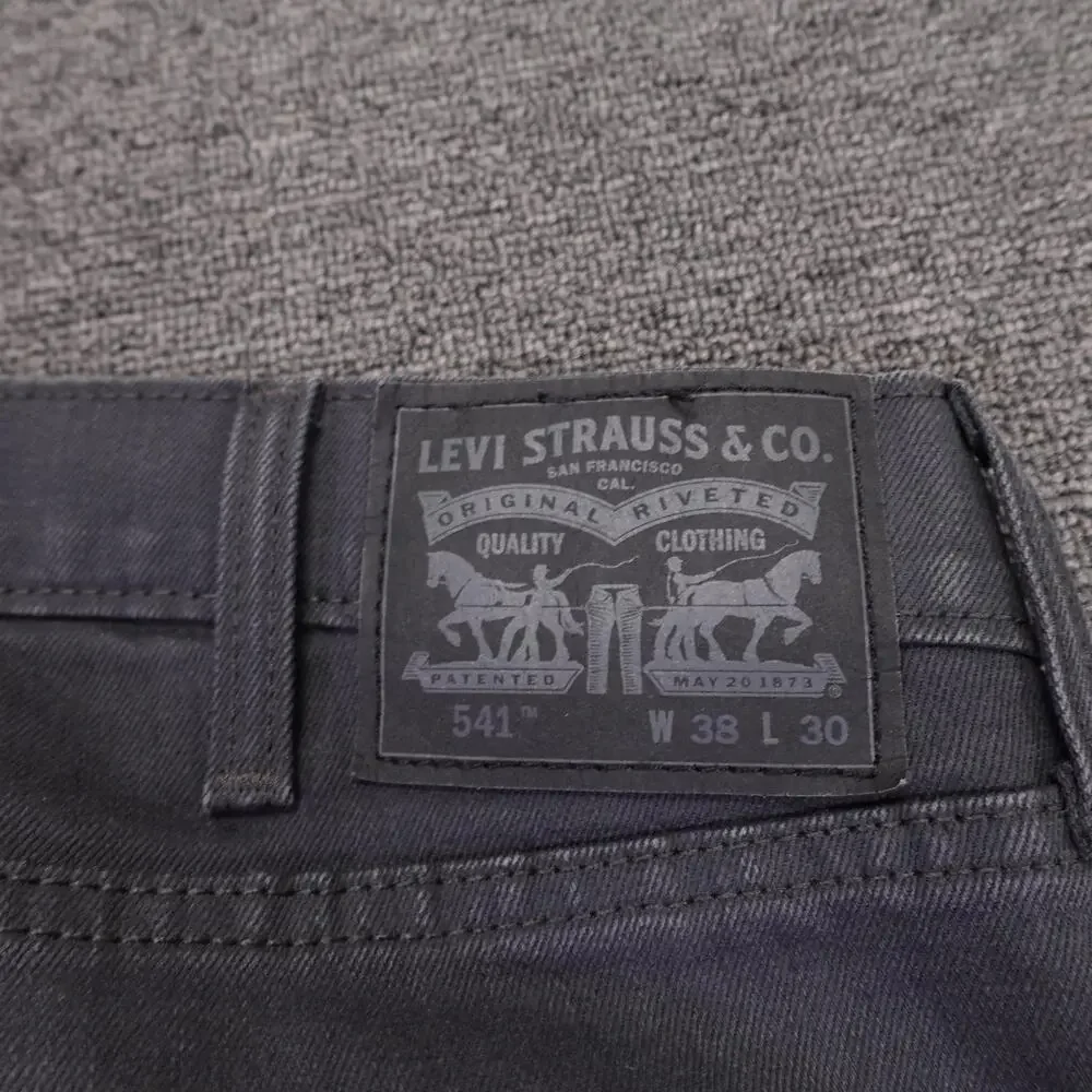 Levi's 541 Jeans Mens 38x30 Actual 38x29 Charcoal Wash Athletic Taper Denim